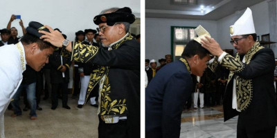 Kepala Staf TNI AL Terima Gelar Kehormatan dari Dua Kesultanan di Maluku Utara