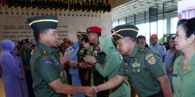 Panglima TNI Terima Laporan Korps Kenaikan Pangkat 12 Perwira Tinggi TNI
