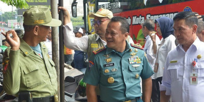 Danlanal Semarang bersama Forkopimda Kota Semarang Lakukan Sidak