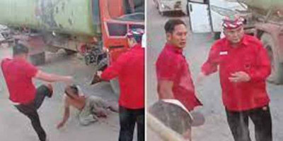Viral! Aksi Brutal Ajudan Bupati Kubar Aniaya Sopir Truk, Berujung Minta Maaf