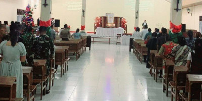 Sambut Tahun 2024 Kodim 1710/Mimika Gelar Doa Bersama
