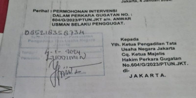 TPDI dan Perekat Nusantara Resmi Daftar Intervensi atas Gugatan Paman Gibran ke PTUN Jakarta