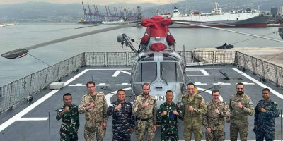 KRI Diponegoro-365 Laksanakan Induction Training Saat Sandar Di Lebanon