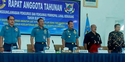 Rapat Anggota Tahunan Primkopal Lanal Semarang Dapat Apresiasi 