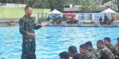 Pengambilan Data Lari 12 Menit dan Renang Militer Dasar Prajurit Yonarmed 1 Kostrad