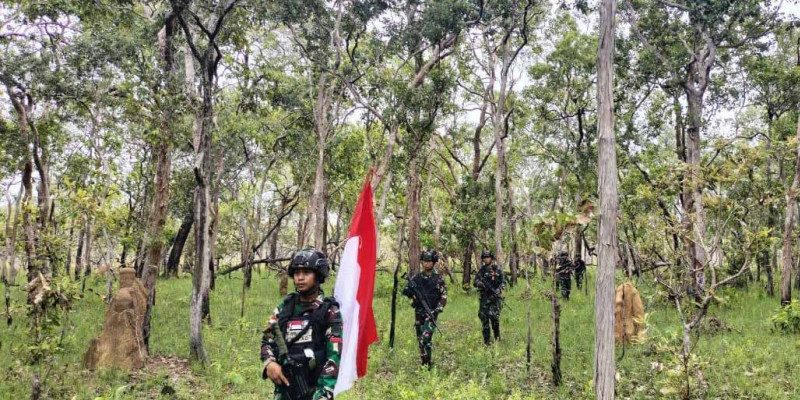Patroli Patok Batas Negara Sebagai Simbol Untuk Memastikan Tegaknya Kedaulatan NKRI di Perbatasan RI-PNG