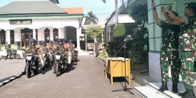 Dandim Lamongan Berangkatkan Bantuan Pangan dari Pangdam dan Kapolda Jatim