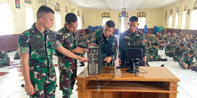 Hadapi Era Digital, Yonarmed 11/GG/2/2 Kostrad Gelar Pelatihan Komputer