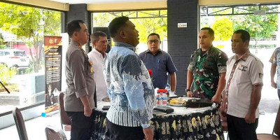 Ciptakan Pemilu Kondusif, Aman, dan Lancar, Dandim 1708/BN Hadiri Rakor Persiapan Pemilu 2024