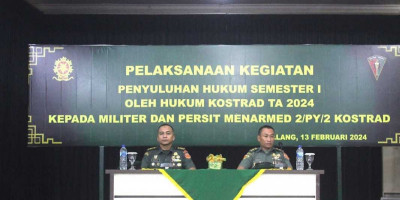 Prajurit Menarmed 2 Kostrad Terima Penyuluhan Hukum