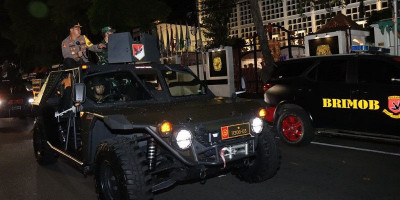 Ciptakan Rasa Aman, Polres dan Kodim Jakarta Pusat Lakukan Patroli Skala Besar