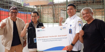 Dukung Ekonomi Masyarakat, BRI Bantu Bangun Sarana dan Prasarana Bank Sampah 