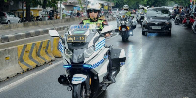 Jaga Keamanan, Korlantas Polri Laksanakan Patroli Kewilayahan DKI Jakarta 