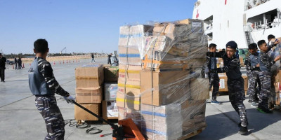 Bantuan Kemanusiaan Untuk Korban Konflik Gaza di El Arish Mesir