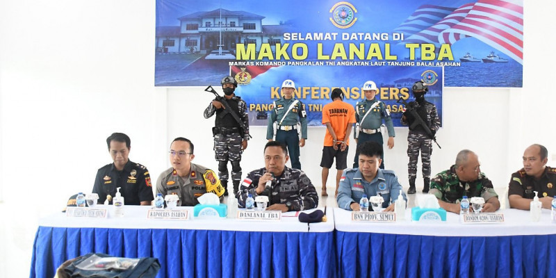 TNI AL Kembali Gagalkan Penyelundupan Narkoba Jenis Sabu 4 KG di Perairan Kembilik Asahan
