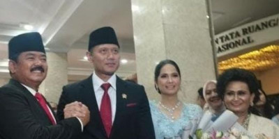 Sertijab Menteri ATR/Kepala BPN, Hadi Tjahjanto: Mas AHY Harus Bisa Tahan Tangisan 