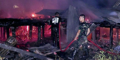 Inilah Penyebab Kebakaran di Agats Papua Menurut Wadan Satgas Yonif 125/SMB