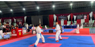Prajurit Yonarmed 11/GG/2/2 Kostrad Sabet 5 Medali The 5th National Open Karate Championship 2024