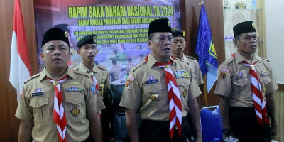 Danlanal Semarang Ikuti Rapimnas Satuan Karya Pramuka Bahari 