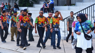 Wadan Kormar Hadiri Fun Run, Fun Bike, Fun Walk HUT KE 62 Kopaska TNI AL
