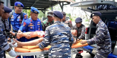 TNI AL Latih Masyarakat Tanggulangi Bencana
