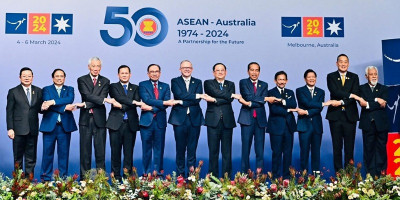 Presiden Joko Widodo Hadiri Resepsi yang Digelar Perdana Menteri (PM) Australia 