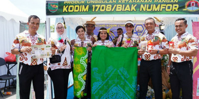 Kodim 1708/BN Ikut Pameran Ketahanan Pangan Kodam XVII/Cenderawasih