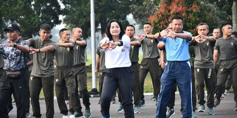 Lanal Bandung Ikut Apel dan Olahraga bersama TNI-Polri se-Wilayah Kogartap II/Bandung