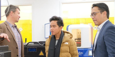 Gibran Kunjungi Perusahaan Milik Diaspora Produsen Komponen Pesawat Boeing dan F1