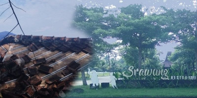 Tiba-Tiba Bangunan Kokoh Srawung Resto di Kalasan Roboh, Ada Hal Mistis?
