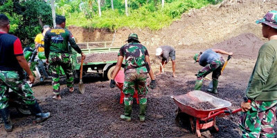 Sasaran Fisik TMMD Kodim 1623/Karangasem Sebentar lagi Rampung