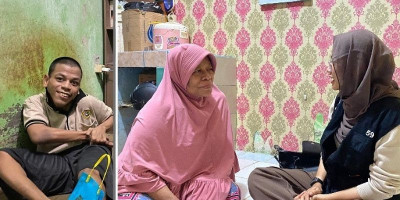Menembus Batas Keterbatasan Putra Rusdiansyah, Penyandang Difabel Bawa Orang Tua ke Tanah Suci