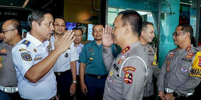 Kakorlantas dan Dirjen Hubdar Atur Rekayasa Arus Mudik Merak - Bakauheni