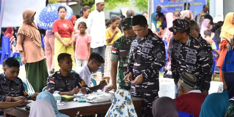 Upaya TNI AL Membangun Sarana Umum dan Atasi Stunting di Papela Rote Timur. 