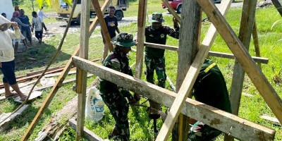 Bersyukur, Kampung Kali Biru Dekai Punya Sumur Bor Berkat Satgas TMMD Ke-119 Kodim 1715/Yahukimo