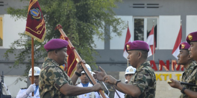Upacara Sertijab Dandenbek Lanmar Jakarta dan Dandenang Lanmar Jakarta