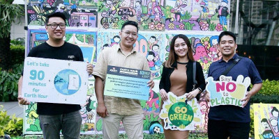 AGP-EHJKT Peringati Earth Hour di SCBD Weekland Selama 90 Menit