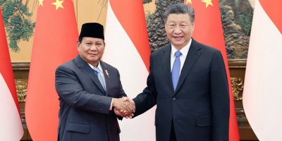 Presiden Tiongkok Xi Jinping Adakan Pembicaraan dengan Presiden Terpilih Indonesia, Prabowo Subianto