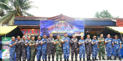 Semarakkan Bazar TNI Menjelang Idul Fitri 1445 H, Kodim 1708/BN Gelar Sembako Murah