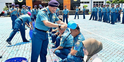 Danlanal Semarang: Kenaikan Pangkat Salah Satu Anugerah Tuhan