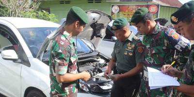 Jelang Libur Lebaran, Menarmed 2 Kostrad  Pemeriksaan Kelayakan dan Kelengkapan Kendaraan