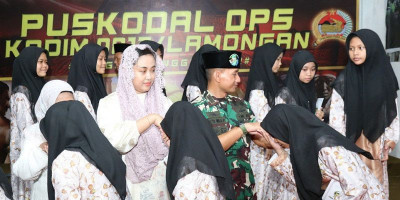 Dandim Lamongan Santuni Yatim Piatu