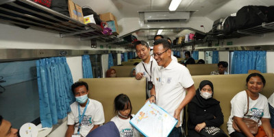 Wow, PLN UID Jakarta Raya Berangkatkan 1000 Pemudik Kereta Api