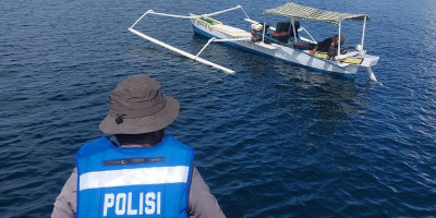 Sat Polair Polres Mamuju Tengah Patroli Intensif di Sepanjang Pesisir Pantai.