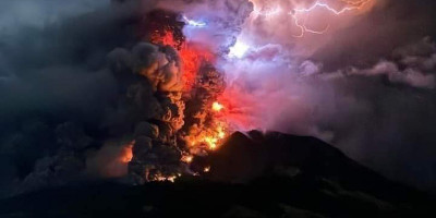 Erupsi Gunung Ruang, BPBD Umumkan Tanggap Darurat di Sitaro, Sulawesi Utara