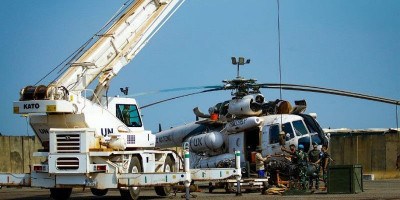 Satgas Kizi TNI Konga XXVII-J Minusca Car Tunjukan Kemampuan dalam Proses Maintenance Helikopter Pakistan
