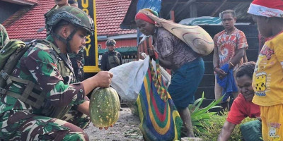 Belum Sampai Pasar, Hasil Tani Masyarakat Habis Di Borong Pak Tentara