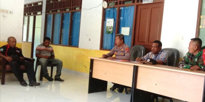 Babinsa Hadiri Rakor Persiapan Kunjungan Pj Bupati Biak Numfor ke Wilayah Distrik Bondifuar