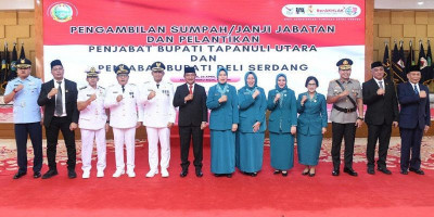 Pj Bupati Deliserdang dan Taput Dilantik