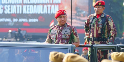 Panglima TNI Pimpin Upacara HUT ke 72 Kopassus